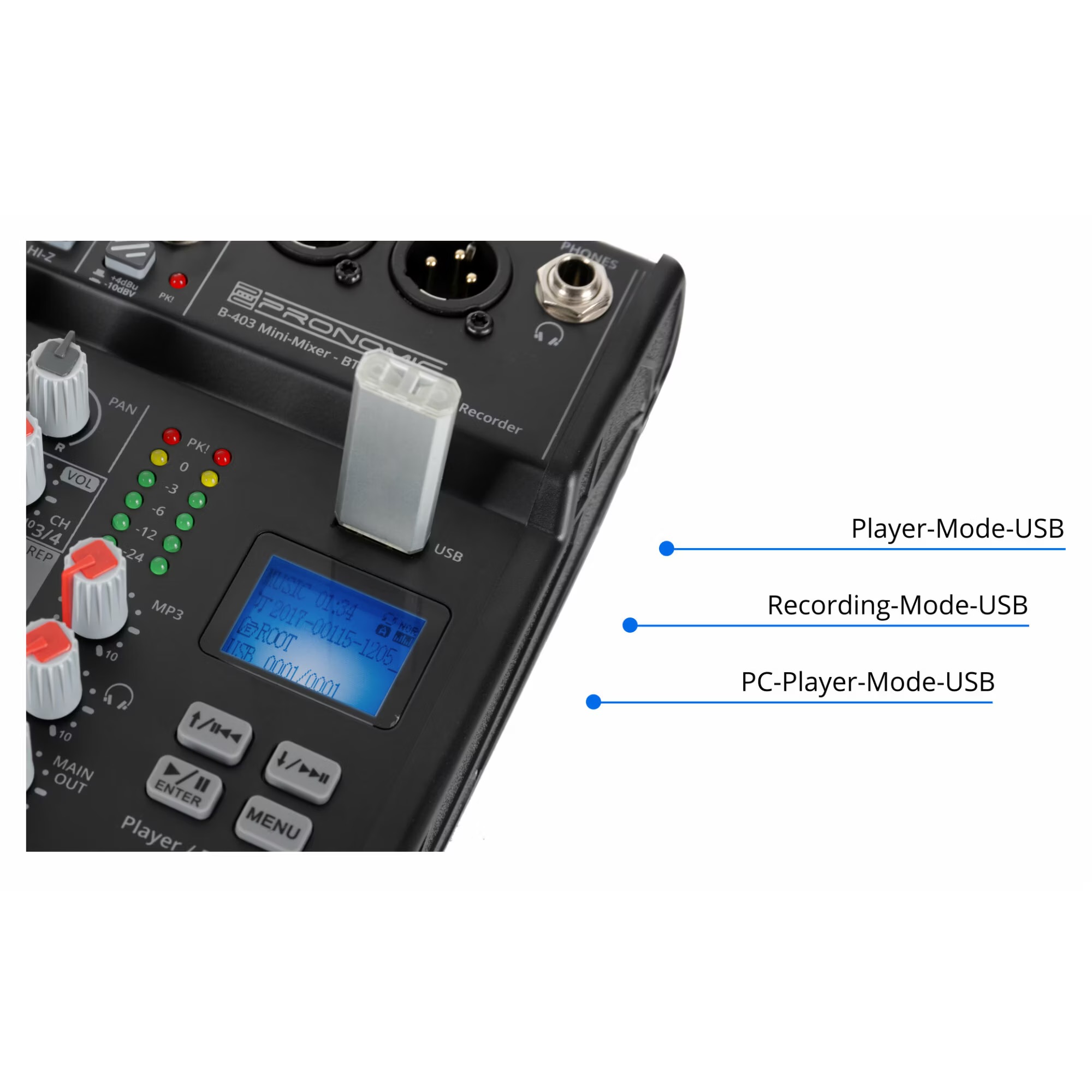 Swift Eventverleih Pronomic Mini-Mixer